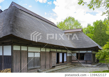 Traditional Japanese houses in the Tohoku region 139422117