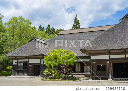 Traditional Japanese houses in the Tohoku region 139422118