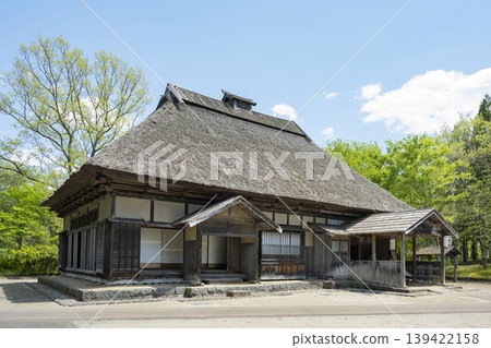 Traditional Japanese houses in the Tohoku region 139422158