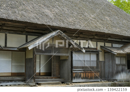 Traditional Japanese houses in the Tohoku region Traditional Japanese houses in the Tohoku region 139422159