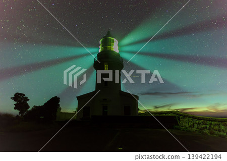 Yakushima Lighthouse, soaring through the midsummer night sky (Summer 139422194