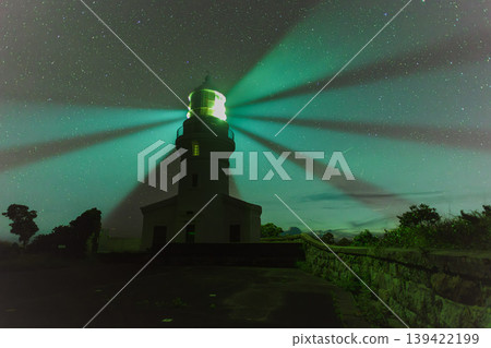 Yakushima Lighthouse, soaring through the midsummer night sky (Summer 139422199