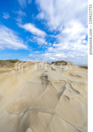 A coastal landscape of Ubara Ideal Village, characterized by eroded rock formations (Katsuura City, Chiba Prefecture) A coastal landscape of Ubara Ideal Village, characterized by eroded rock formations (Katsuura City, Chiba Prefecture) 139422755
