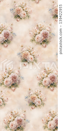 Soft muted watercolor floral and botanical seamless patterns collection Soft muted watercolor floral and botanical seamless patterns collection 139422955