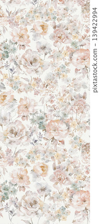 Soft muted watercolor floral and botanical seamless patterns collection Soft muted watercolor floral and botanical seamless patterns collection 139422994