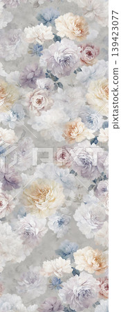 Soft muted watercolor floral and botanical seamless patterns collection Soft muted watercolor floral and botanical seamless patterns collection 139423077