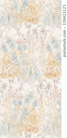 Soft muted watercolor floral and botanical seamless patterns collection Soft muted watercolor floral and botanical seamless patterns collection 139423121