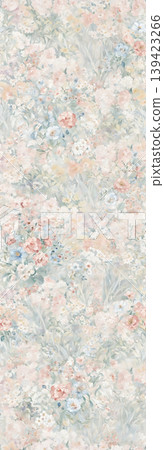 Soft muted watercolor floral and botanical seamless patterns collection Soft muted watercolor floral and botanical seamless patterns collection 139423266