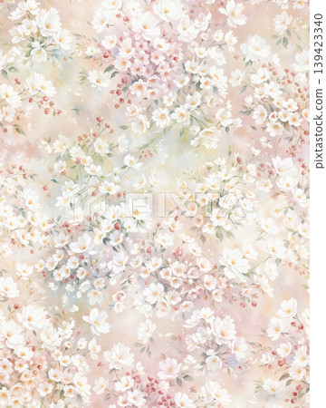 Soft muted watercolor floral and botanical seamless patterns collection Soft muted watercolor floral and botanical seamless patterns collection 139423340