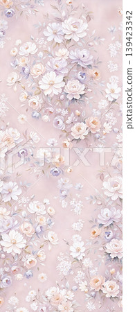 Soft muted watercolor floral and botanical seamless patterns collection Soft muted watercolor floral and botanical seamless patterns collection 139423342