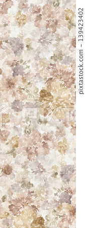 Soft muted watercolor floral and botanical seamless patterns collection 139423402