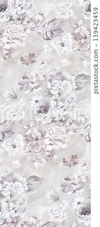 Soft muted watercolor floral and botanical seamless patterns collection Soft muted watercolor floral and botanical seamless patterns collection 139423459