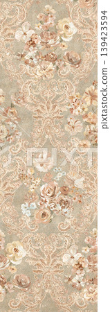 Soft muted watercolor floral and botanical seamless patterns collection Soft muted watercolor floral and botanical seamless patterns collection 139423594