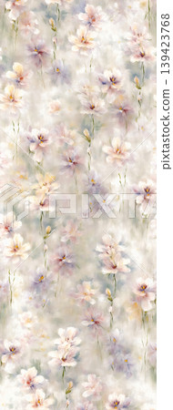 Soft muted watercolor floral and botanical seamless patterns collection Soft muted watercolor floral and botanical seamless patterns collection 139423768