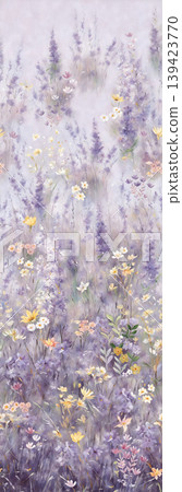 Soft muted watercolor floral and botanical seamless patterns collection Soft muted watercolor floral and botanical seamless patterns collection 139423770