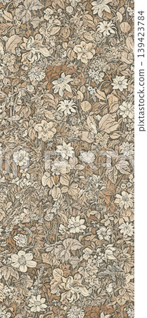 Soft muted watercolor floral and botanical seamless patterns collection Soft muted watercolor floral and botanical seamless patterns collection 139423784