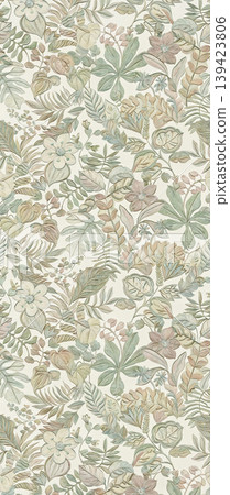 Soft muted watercolor floral and botanical seamless patterns collection Soft muted watercolor floral and botanical seamless patterns collection 139423806