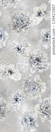 Soft muted watercolor floral and botanical seamless patterns collection Soft muted watercolor floral and botanical seamless patterns collection 139423807