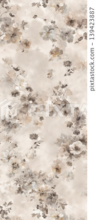 Soft muted watercolor floral and botanical seamless patterns collection Soft muted watercolor floral and botanical seamless patterns collection 139423887