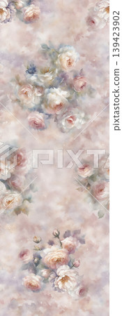 Soft muted watercolor floral and botanical seamless patterns collection Soft muted watercolor floral and botanical seamless patterns collection 139423902