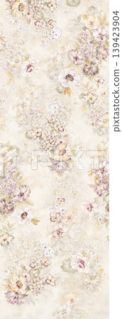 Soft muted watercolor floral and botanical seamless patterns collection Soft muted watercolor floral and botanical seamless patterns collection 139423904