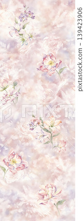 Soft muted watercolor floral and botanical seamless patterns collection Soft muted watercolor floral and botanical seamless patterns collection 139423906
