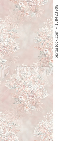 Soft muted watercolor floral and botanical seamless patterns collection Soft muted watercolor floral and botanical seamless patterns collection 139423908