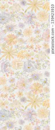 Soft muted watercolor floral and botanical seamless patterns collection Soft muted watercolor floral and botanical seamless patterns collection 139423910