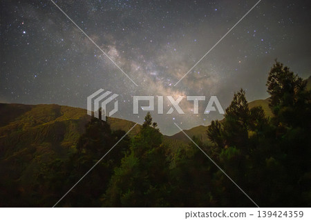 Yakushima, the Alps of the Ocean: Cedar Mountains and the Milky Way (Summer) Yakushima, the Alps of the Ocean: Cedar Mountains and the Milky Way (Summer) 139424359