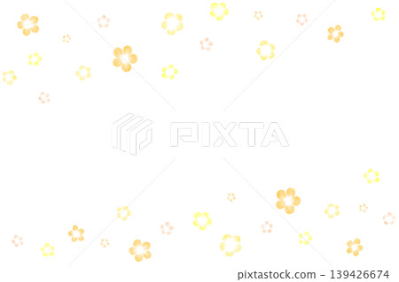 Orange and yellow floral frame 139426674