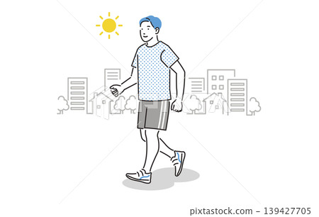 A man walking A man walking 139427705