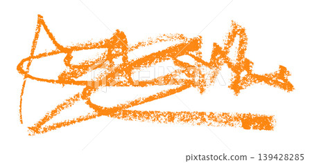orange pencil strokes isolated on transparent background orange pencil strokes isolated on transparent background 139428285