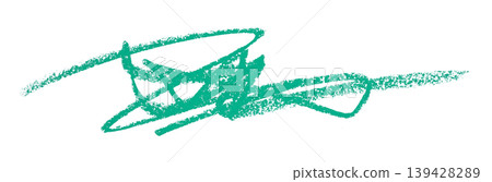 green pencil strokes isolated on transparent background green pencil strokes isolated on transparent background 139428289