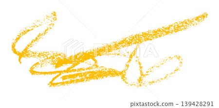 yellow pencil strokes isolated on transparent background 139428291