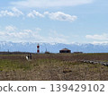 Springtime Hamana Hill. A tourist spot in Ishikari City, Hokkaido. 139429102