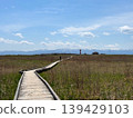 The boardwalk at Hamanasu Hill in Hokkaido and Ishikari Lighthouse 139429103