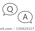 QA speech bubble icon illustration 139429127