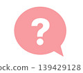 Question mark speech bubble 139429128