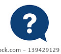 Question mark speech bubble 139429129
