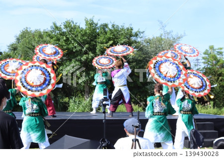 Members of the Shanshan Dance group performing at the Tanabata event. Members of the Shanshan Dance group performing at the Tanabata event. 139430028