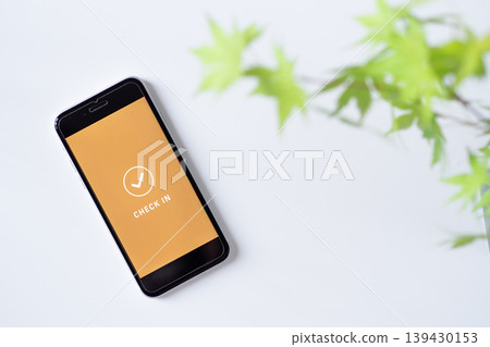 Self-check-in with your smartphone. (Original image) Self-check-in with your smartphone. (Original image) 139430153