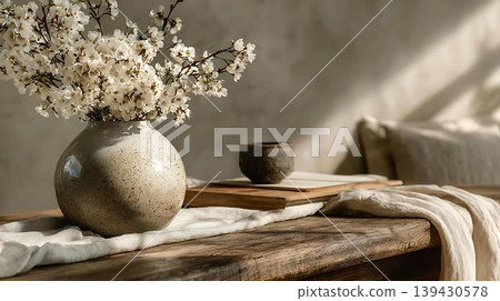 black and white style dining room with a wooden black and white style dining room with a wooden 139430578