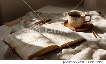 wedding decoration with books and candles in church wedding decoration with books and candles in church 139430951