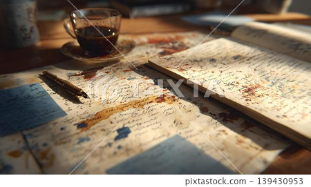 wedding decoration with books and candles in church wedding decoration with books and candles in church 139430953