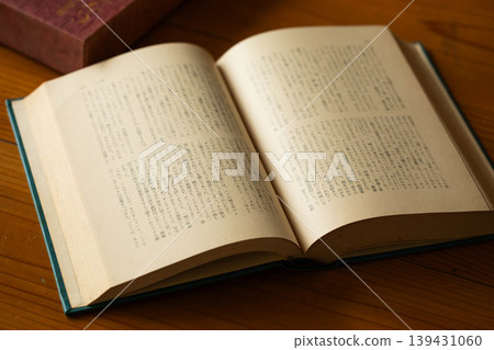 Open old book Open old book 139431060