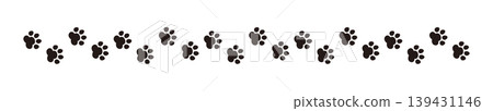 Simple paw print lines Simple paw print lines 139431146
