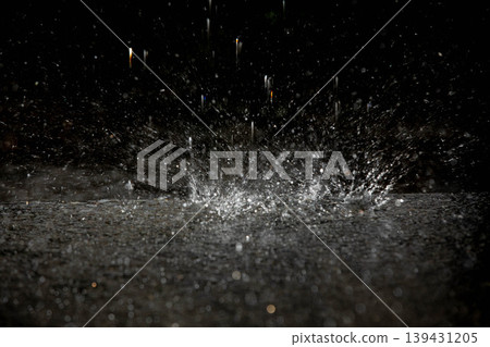 Image of water splashing violently Image of water splashing violently 139431205