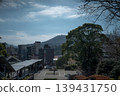 Everyday scenes of a provincial city and mountain ranges 139431750