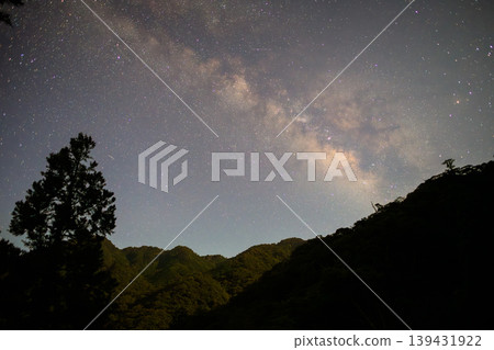 銀河星空，海洋阿爾卑斯山，屋久島（夏季） 139431922