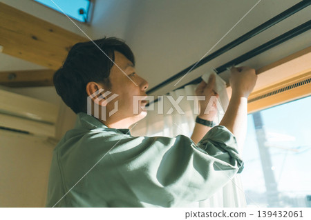 curtain, gents, male 139432061